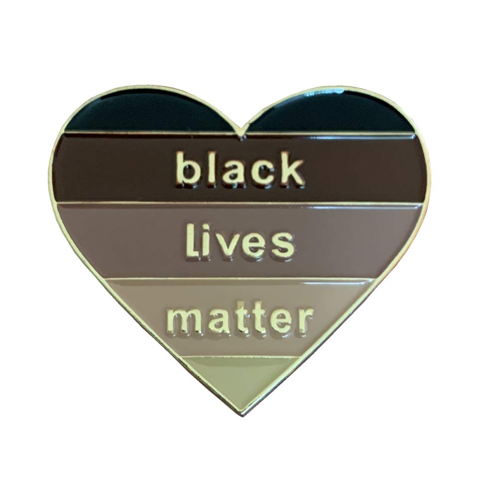 BLM Enamel Pin, Support the Black Lives Matter Pins for Women & Men, Gifts for BLM advocates | BLM Pins