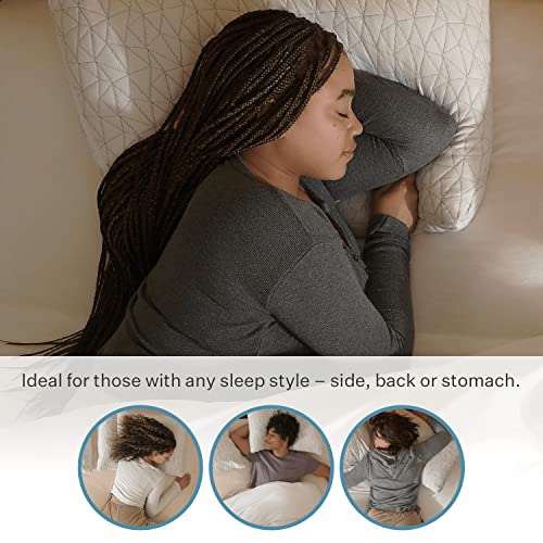 Coop Home Goods Original Loft Pillow King Size Bed Pillows For Sleeping - Adjustable Cross Cut Memory Foam Pillows - Medium Firm Back, Stomach And Side Sleeper Pillow - Certipur-Us/Greenguard Gold #TOP3