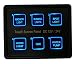 Produktbild BANDC 12V / 24V 6 Gang Blaue LED Kapazitive Sense Touch Control Panel Box für Auto Marine Boat Caravan