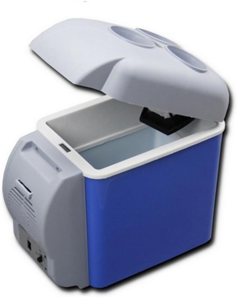 Car Refrigerator Cooler and Warmer Box Capacity for Drinks Fruits and Skincare Compact Design for Suv Minivan and Outdoor Use Blue Color