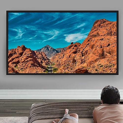 Écran de projection mural 130 pouces 16:9 en aluminium 4K