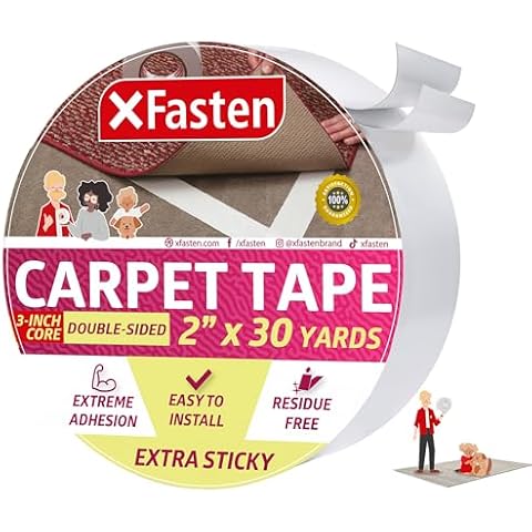 XFasten Extra Sticky Double Sided Carpet Tape Cover