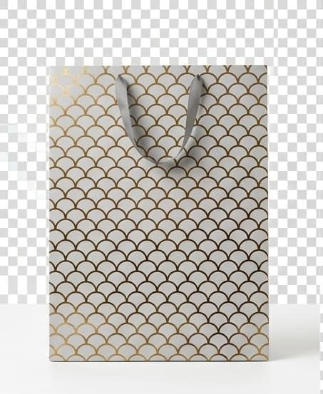 PaperAura Premium Gift Bag with Rope Handles | Luxury Paper Carry Bag for Gifts, Return Gifts, Shopping & Festive Packaging | Reusable Designer Gift Bag 13 x 4.5 x 17 Inches (White, Pack Of 4, Design 4)