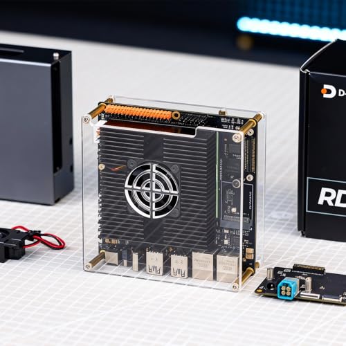 Image of Yahboom RDK S100 80TOPS Performance-Enhanced,Python Programming, with MCU Expansion Board /Acrylic Case /Wireless Network Card,for Robot Development Sensor Integration
