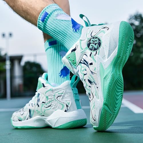 Image of Men's Basketball Shoes Fashion Printed Sneakers