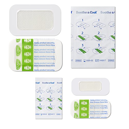 Curad Soothe & Cool Burn Bandages, Instant Cooling, Assorted Sizes, 8 Count #TOP3