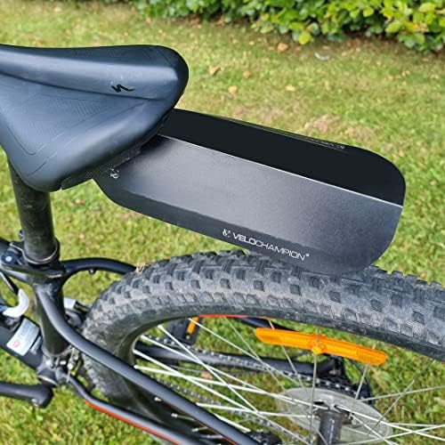 VeloChampion Bicycle Mudguard Waterproof Rear Tail Under Saddle Fender for Road or Mountain Bike