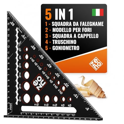 📐 OTTENERE ANGOLI RETTI PERFETTI: Questa squadra da falegname completa assicura misurazioni precise a 90 gradi per tutti i tuoi progetti di falegnameria, costruzione e fai-da-te. Dì addio alle congetture e dai il benvenuto a risultati accurati e professionali ogni volta.