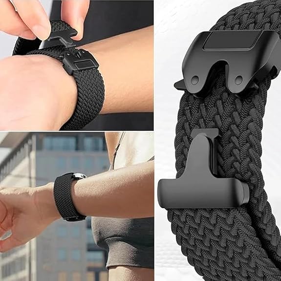 Image of YODI 20MM Strap Band Compatible With Samsung Galaxy Watch 7 /6 /5 /4 40 /44mm Classic,Samsung Watch 5 /5 Pro, Galaxy Watch 4 40mm 44mm / Watch 4 Classic 42mm 46mm Smartwatch Only, Nylon Straps Accessories