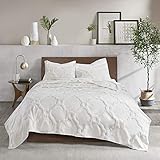 Madison Park Season, Lightweight, Breathable Coverlet Bedspread Bedding Set, Matching Shams, Full/Qu