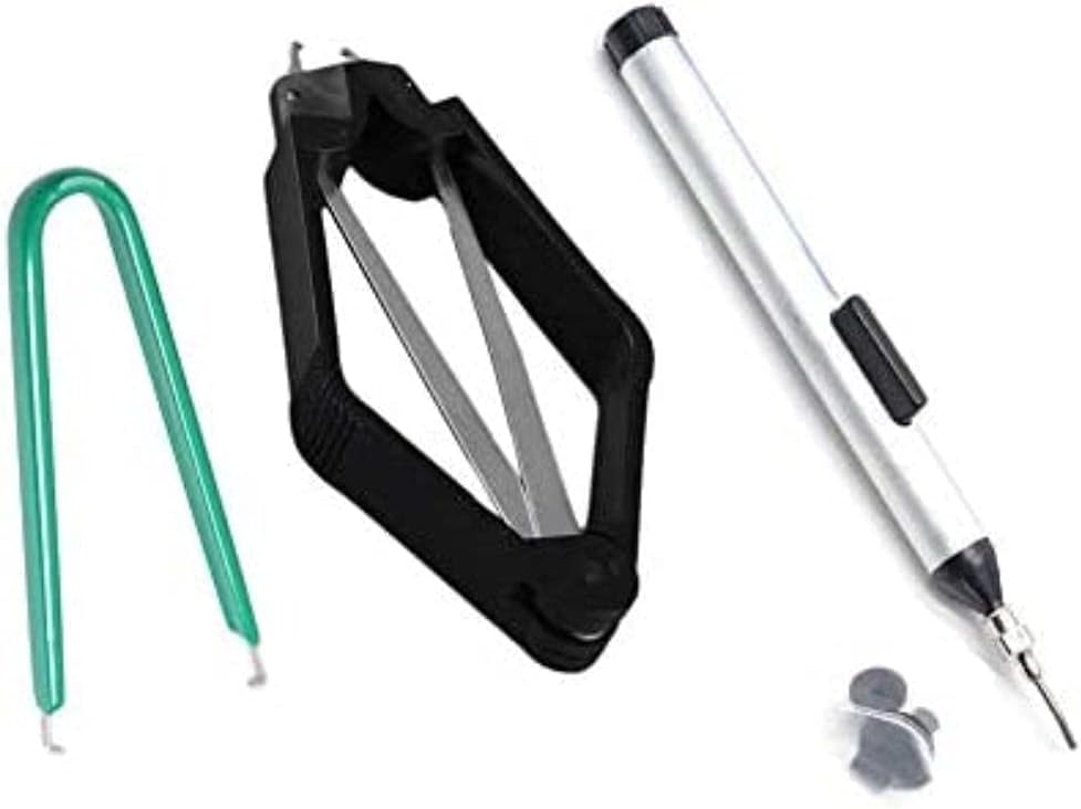 Liyafy Component Puller Vacuum Sucking Pen, U Shape IC Chip Extractor Puller And Square Shape IC Chip Extractor Puller