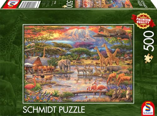 Schmidt Puzzle Puzzle Paradise Sous Le Kilimandjaro 500 Pièces - vue 5