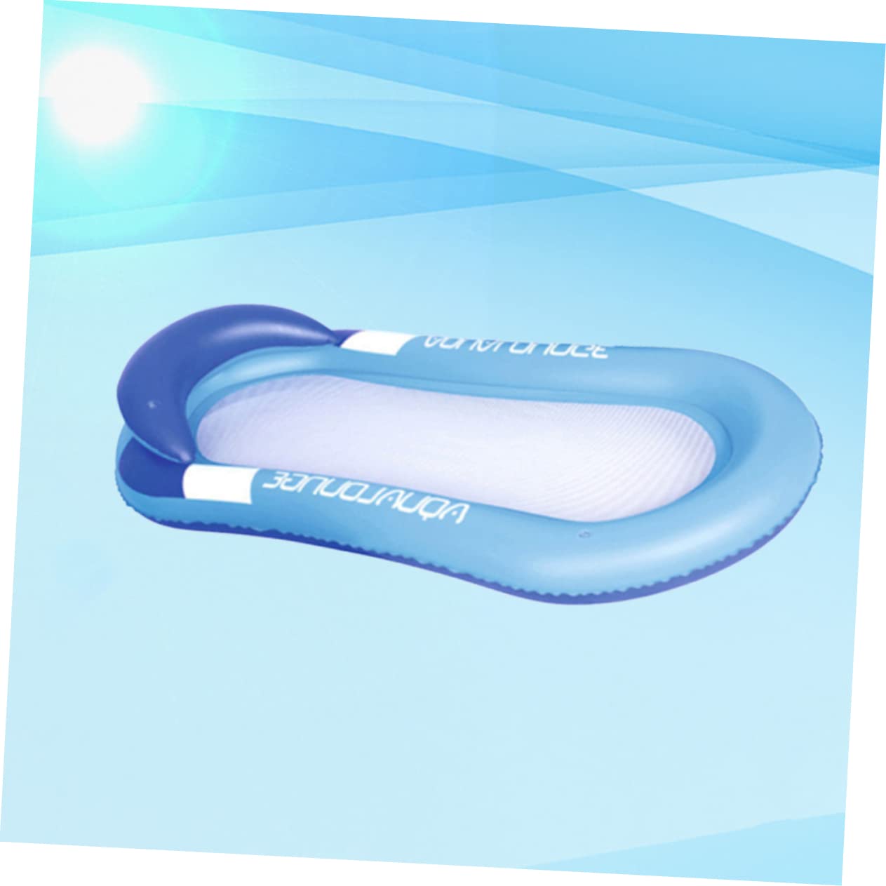 FELTECHELECTR Inflatable Pool Lounger Float Large Size PVC Swimming Ring Floating Row Relaxing Water