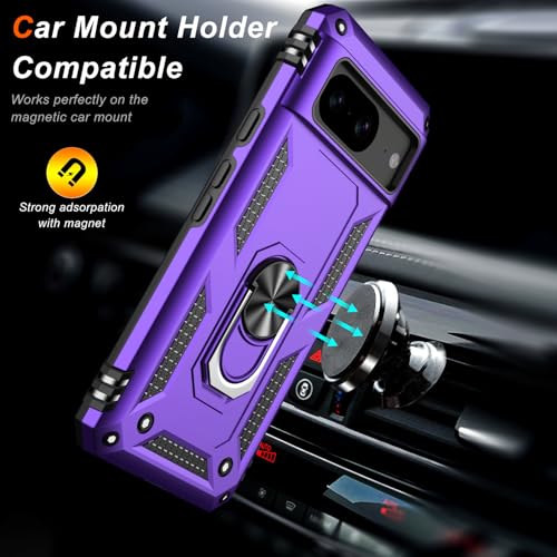 Coque de protection Google Pixel 8A avec anneau pour support auto - 6