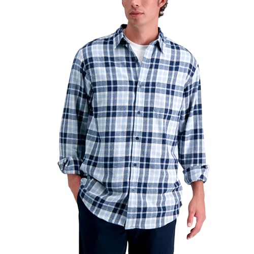 Haggar Men's Classic Plaid Flannel Shirt