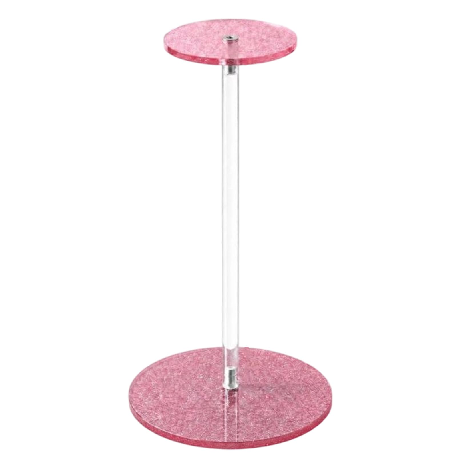 Tabletop Cap Holder Stand for Dresser and Shelf, Display for Baseball Caps and Bucket Hats with Clear Rod Acrylic Hat Display Stand Baseball Cap Holder Bucket Hat Tabletop Dresser Shelf Clear Rod Desk