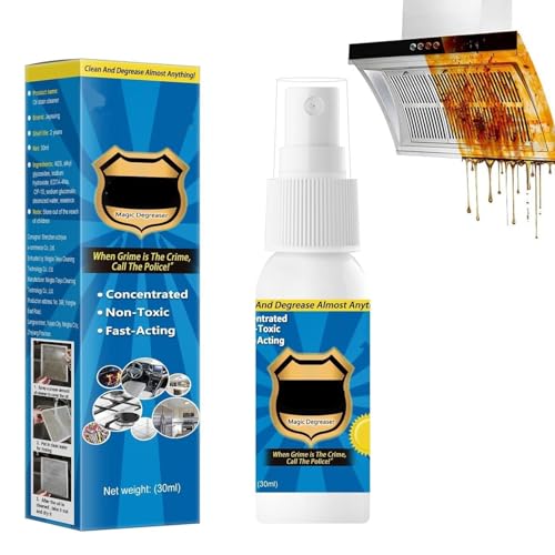 Spray Sgrassante per la Pulizia della Cucina,Detergente Multiuso Senza Lavaggio,Spray Detergente Sgrassante Magico,Kitchen Cleaner Degreaser,Magic Degreaser Cleaning