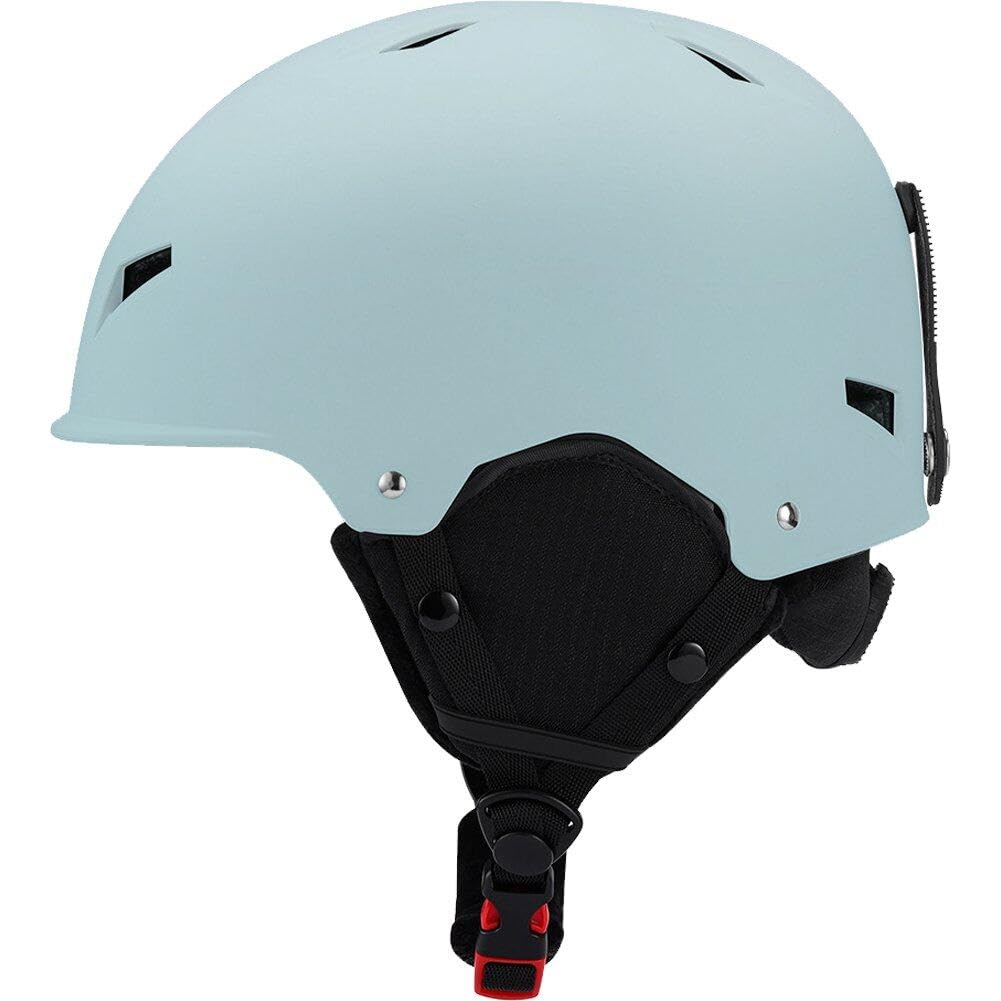 Cascos de nieve con correa fija para evitar deslizamientos al esquiar