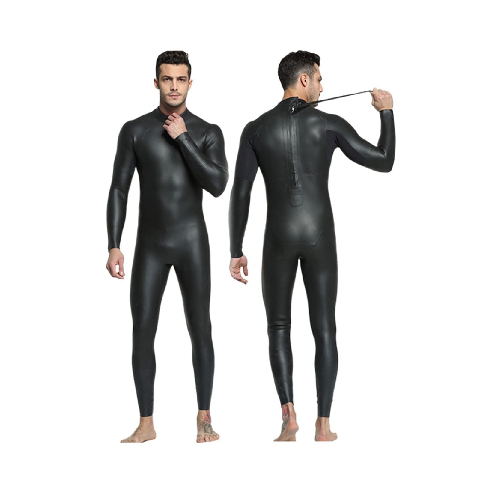 Muta In Neoprene Con Zip Posteriore Mute Da Sub Da Donna/uomo Tessuto In Pelle Leggera Adatto for Immersioni Subacquee Surf Snorkeling Nuoto Muta Triathlon