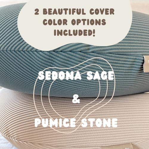 New! Memory Foam Nursing Pillow - Comes with 2 Washable Covers - for Breastfeeding, Bottle Feeding, and Tummy Time - Perfect Support for Baby and Mom Brand - Image 5