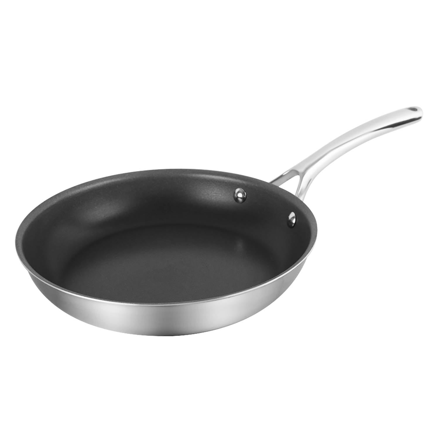 CORELLE DURANANO Fry PAN 24 CM, Tri-Ply Stainless Steel Pan, Zero