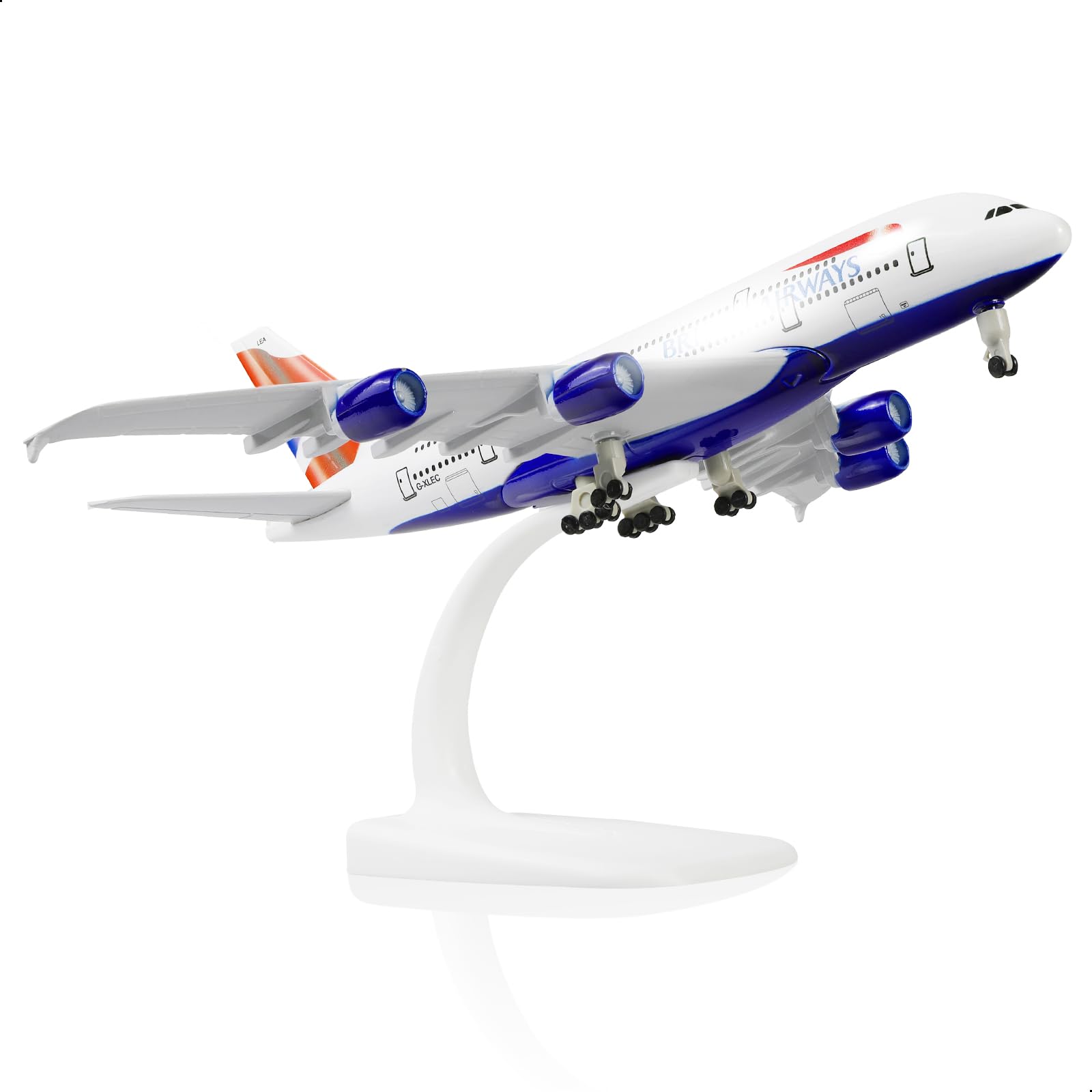 Amazon.com: QIYUMOKE A380 British 1/300 Die-cast Metal Airplane
