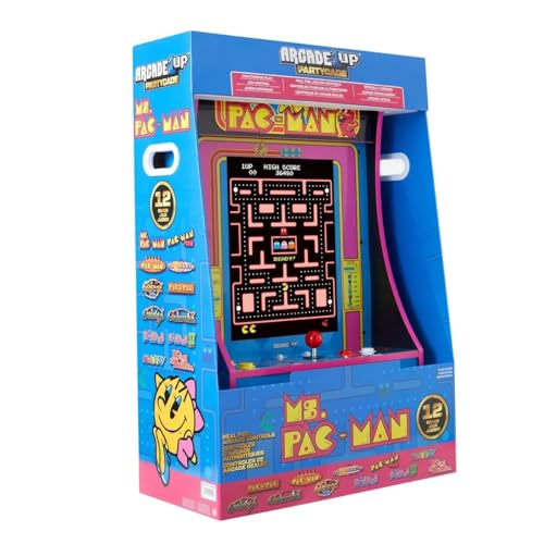 ARCADE1UP MS PAC-Man PARTYCADE 8 Games in 1 Blue