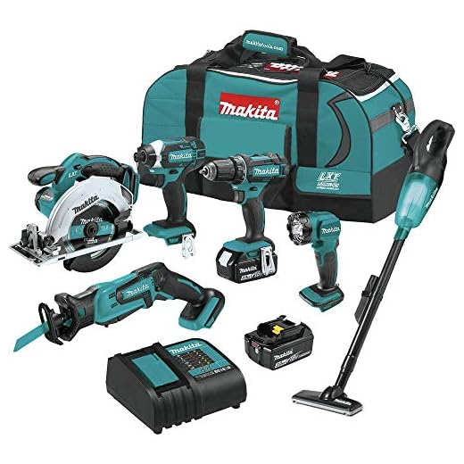 Makita XT614SX1 18V LXT® Lithium-Ion Cordless 6-Pc. Combo Kit (3.0Ah)
