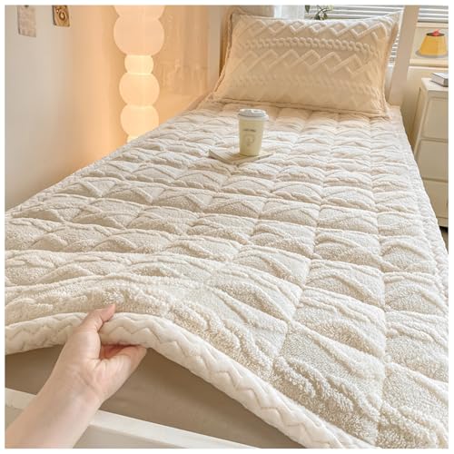 Lista de Colchoncillos - los más vendidos. 48 Topper Colchón con 4 Bandas Antideslizante,Transpirable Sobrecolchón Colchoncillo,Suavidad y Comodidad Cubre Colchón,Protector de Colchón Acolchado Lavable a...