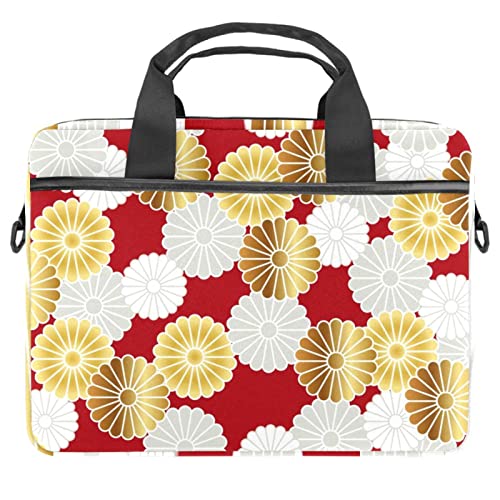 Sacoche PC portable style japonais 13-14.5" sac bandoulière