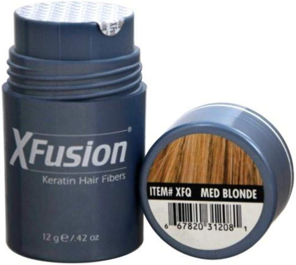by Toppik Hair Building Fibers with Premium Keratin Fibers Conceals Hair Thinning & Hair Loss for Fuller Looking Hair that Gives Completely Natural Look For Men & Women, Medium Blonde, 12Grams