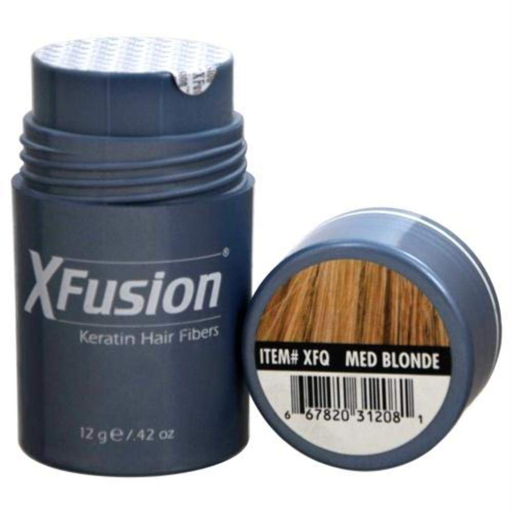 by Toppik Hair Building Fibers with Premium Keratin Fibers Conceals Hair Thinning & Hair Loss for Fuller Looking Hair that Gives Completely Natural Look For Men & Women, Medium Blonde, 12Grams