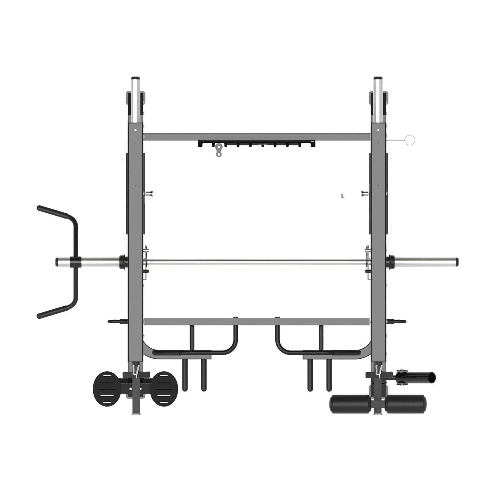 Multistazione Palestra Compatta F12 Smith Machine Home Gym 120 kg | Macchina Palestra Multifunzione con Multipower, Pulegge 2:1, Lat Machine e Barra Olimpica