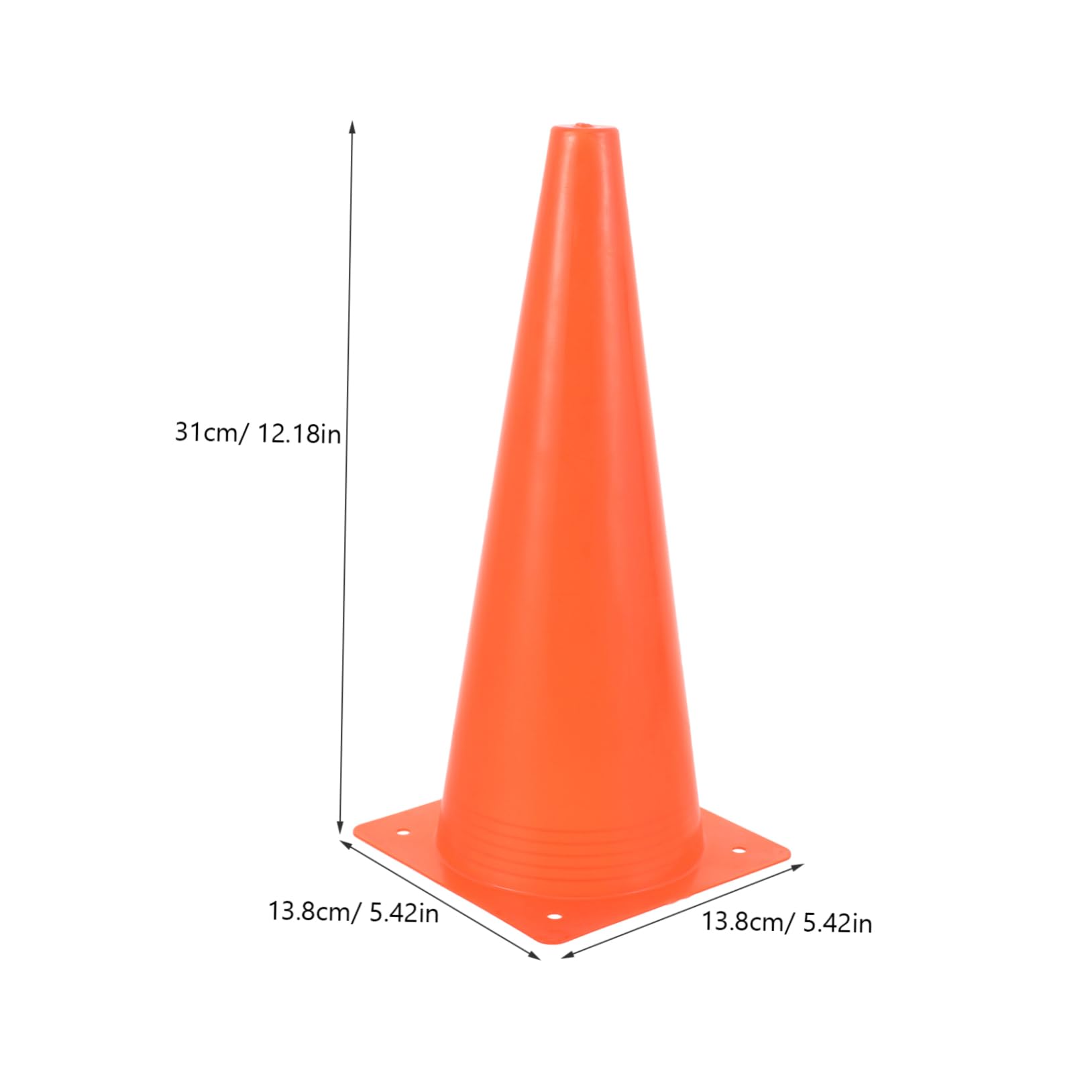 BESPORTBLE 4pcs Soccer Training Cones Disc Portable Traffic Cones for Football Practice Ldpe Material for Parking Driving Drills