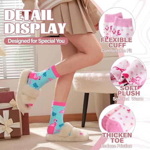 Image of Anlisim Fuzzy Socks for Women, Soft Comfy Cozy Fluffy Thick Winter Warm Fleece Slipper Socks