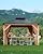 GarveeLife Hardtop Wood Gazebo 12'x12' for All Weather, with Double Metal Roof, Heavy Duty Wooden Frame, Net, and Curtain, Permanent Building for Patio, Deck, Backyard, Lawn, and Garden, Khaki