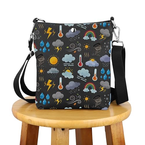 G2TUP Future Meteorologist Gift Weather Crossbody Bag Weather Forecaster Travel Bag Meteorology Graduation Gift