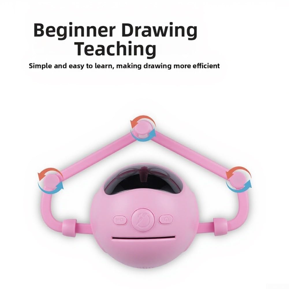 Robot da disegno per bambini, giocattolo educativo interattivo con 100 schede modelli, robot da colorare automatico con 5 penne e lavagna, regalo educativo per ragazzi e ragazze dai 4 anni in su