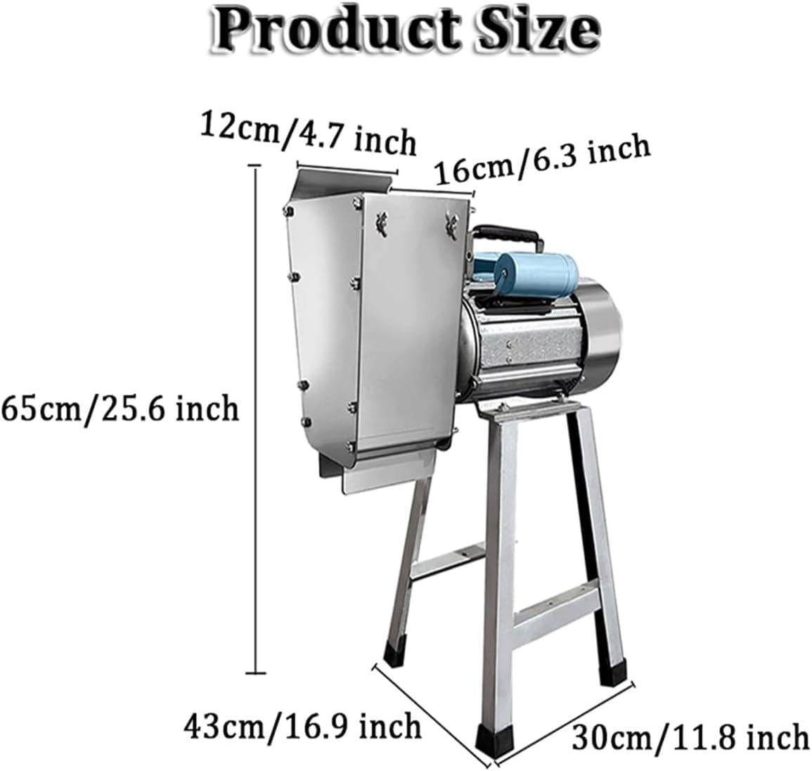 Machacador de Patatas EléCtrico de 1100 W, Prensa de Patatas Acero Inoxidable, Herramienta Cocina, Rendimiento de 100 a 200 Kg/H, para Preparar Puré de Patatas Suave, Verduras y Frutas