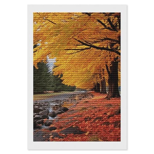 Kit d'art diamant couleurs d'automne à faire soi-même idée cadeau adulte