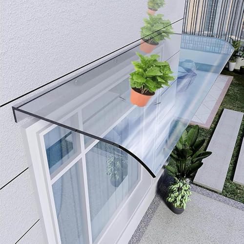 Auvent de porte en polycarbonate traité UV et 100% imperméable - 2