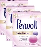 Perwoll Wolle und Feines ist für farbige und weiße Textilien geeignet und sorgt für fasertiefe Reinigung bei kalten und heißen Temperaturen