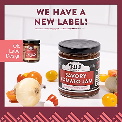 Tbj Gourmet Spiced Tomato Jam - Spicy Tomato Jam - Spicy Tomato Ketchup Alternative - Sweet, Savory & Spicy Tomato Spread & Jam Preserves - Vegan, Gluten Free Jam - 3 X 9 Ounces #TOP1