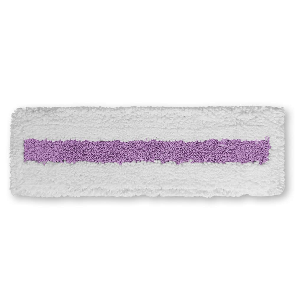 Abacus MOPP 7456 - Mopa para mopa (50 Unidades, con Soporte Plegable, Microfibra), Color Blanco y Morado