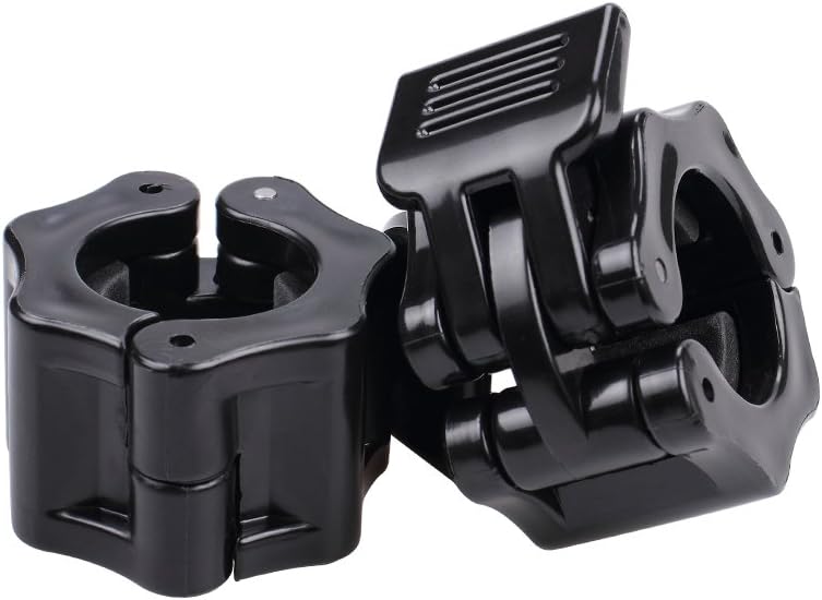 KELYDI 1 Inch Olympic Barbell Clamps, 1 Pair of Quick Release Barbell Clips for Olympic Bar, Barbell Exercise Collars for Fitness, Squat, Weightlifting, Powerlifting Training : Sports & Outdoors