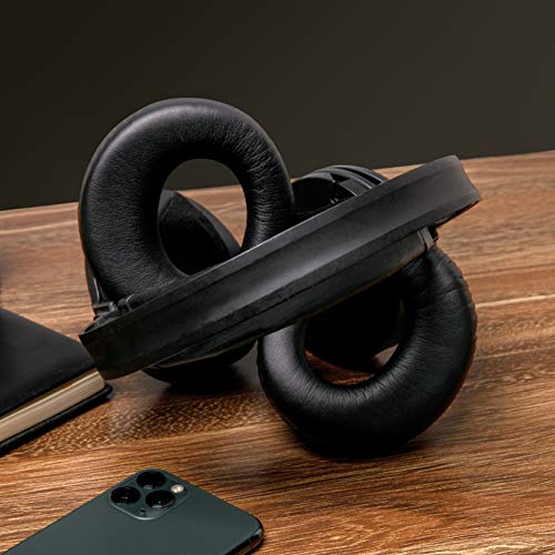 WC PadZ RF985R - Almohadillas para Sony MDR-RF985R, RF970, RF970RK | Hecho por Wicked Cushions | También compatible con RF960RK, RF960R, RF925RK y MDR-DS6500. Cuero sintético suave, espuma viscoelástica lujosa | Negro miniatura 2