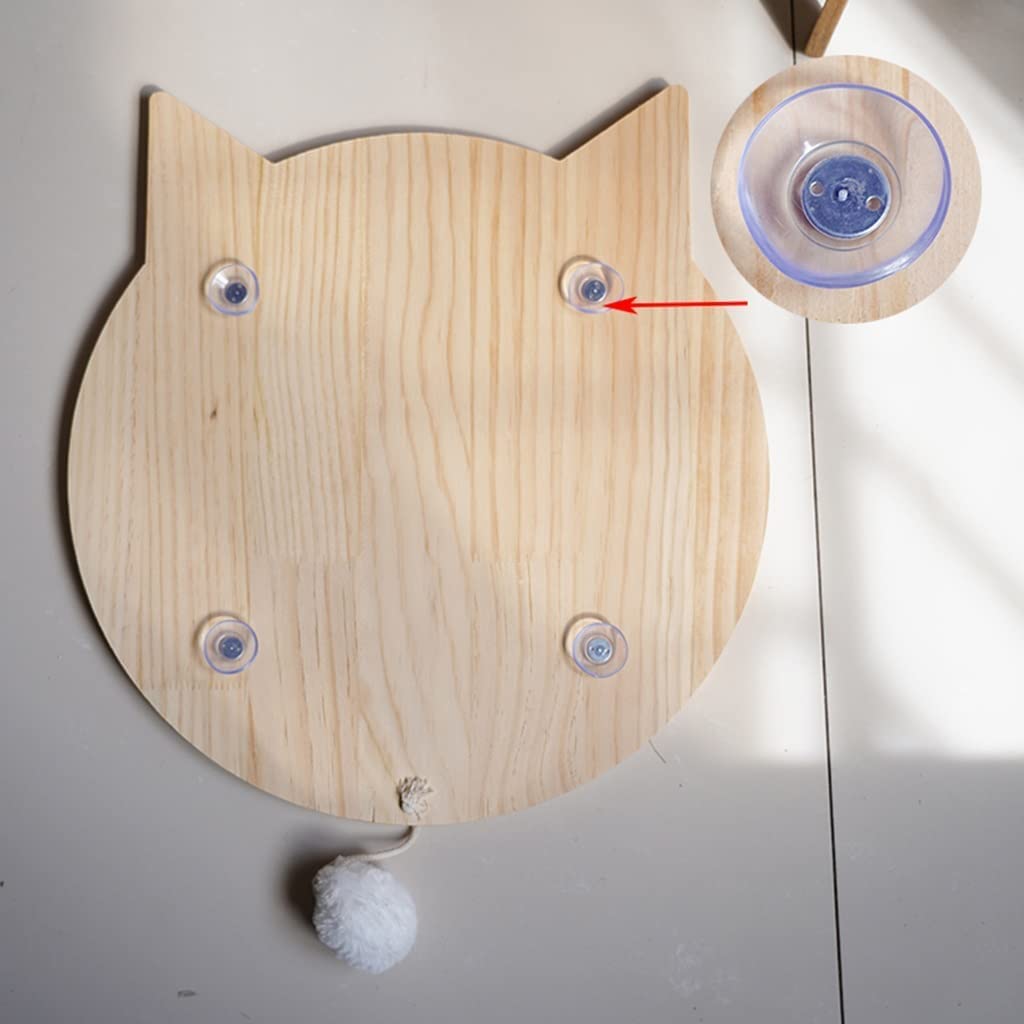 Tiragraffi Cartone Per Gatti Tiragraffi Per Gatti Tiragraffi A Parete Tiragraffi Per Gatti In Legno Tiragraffi Per Gatti A Forma Di Gatto Con Pad In Sisal E Ventosa Tiragraffi Per Gatti(29*32cm)