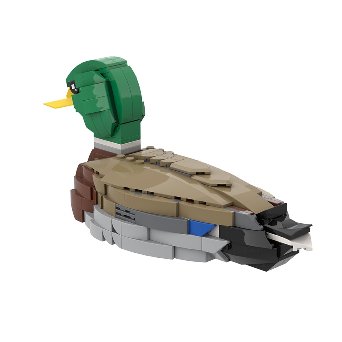Stockente Klemmbausteine Set, MOC Mallard-Modell für Schreibtisch- und Regaldekoration, Kreatives Display- und Sammlermodell für Erwachsene, (301 Teile)
