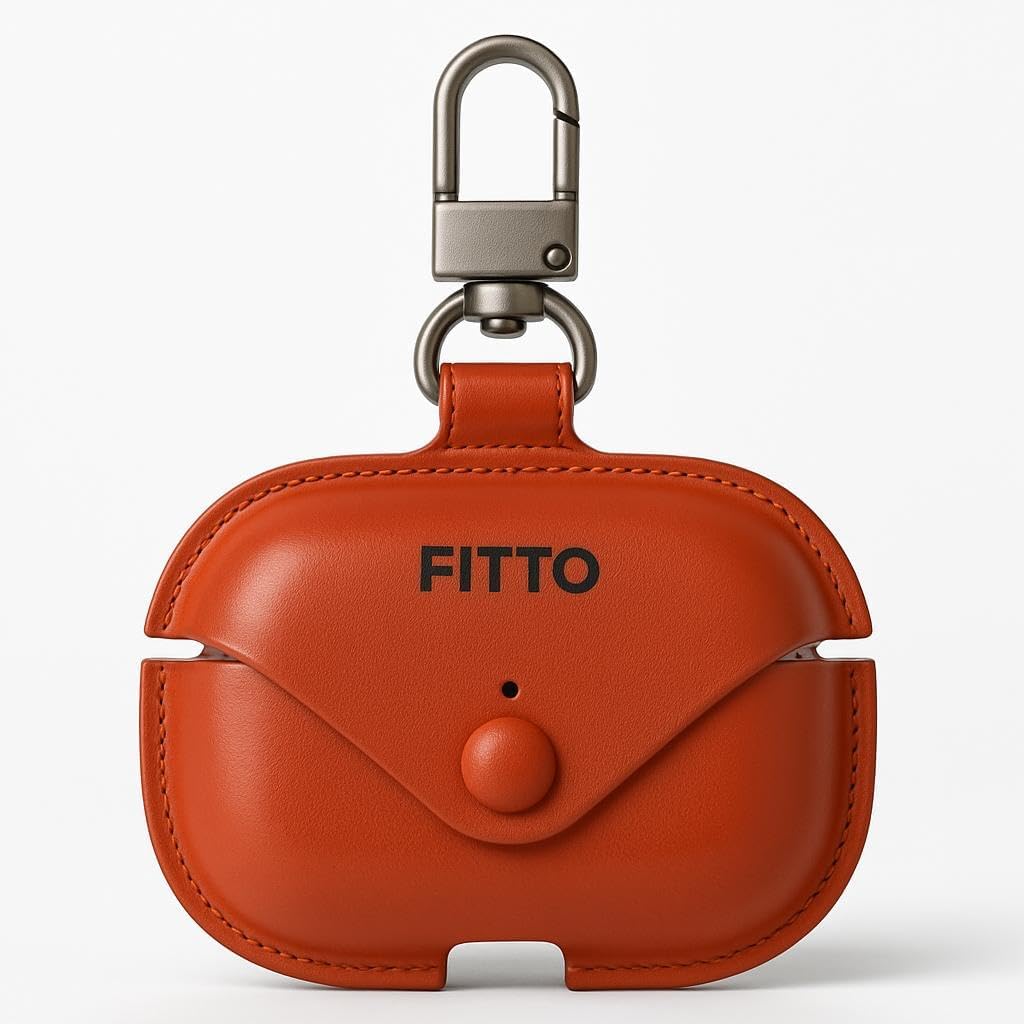 حافظة حماية جلد لسماعات ابل ايربودز برو 2 مزودة بخطاف، حافظة و... - view 1