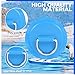 Yetaha 12PCS Stainless Steel D Rings Patch, Blue D-Ring PVC Patch, Round Shape D Ring Pad for Inflatable Boat Raft Dinghy Kayak Canoe Surfboard Stand Up Paddle Board, NO Glue Included